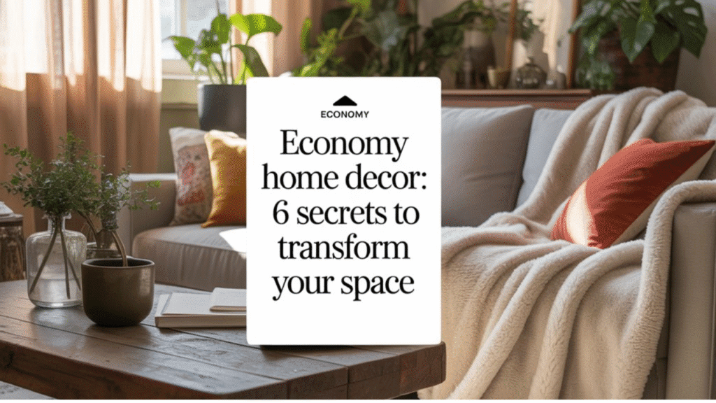 Economy Home Decor: 6 Secrets To Transform Your Space