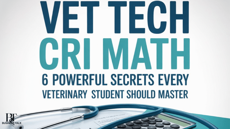 Vet Tech CRI Math: 6 Powerful Secrets Every Veterinary Student Should Master