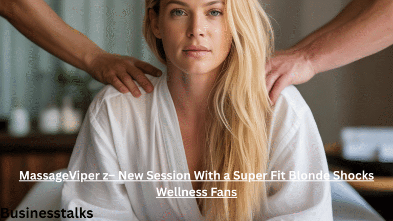 MassageViper – New Session With a Super Fit Blonde Shocks Wellness Fans
